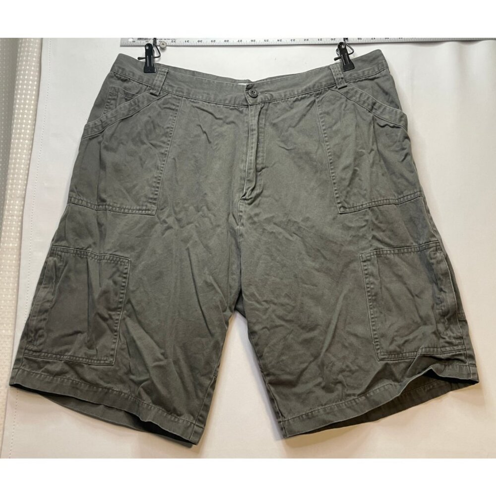 AMJ American Xtreme Jeans cargo shorts mens 40 x 11 high rise dark green